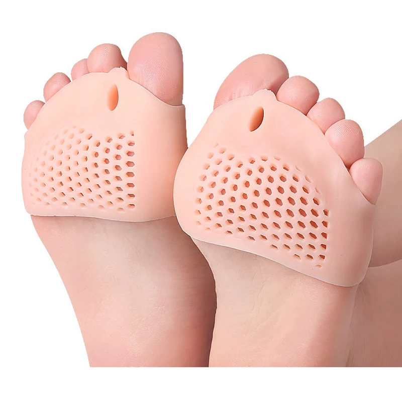 

1/2Pair Silicone Gel Forefoot Pads Pain Relief Hallux Valgus Toe Separator Insoles Foot Protector Cushion Pad Foot Care Tools
