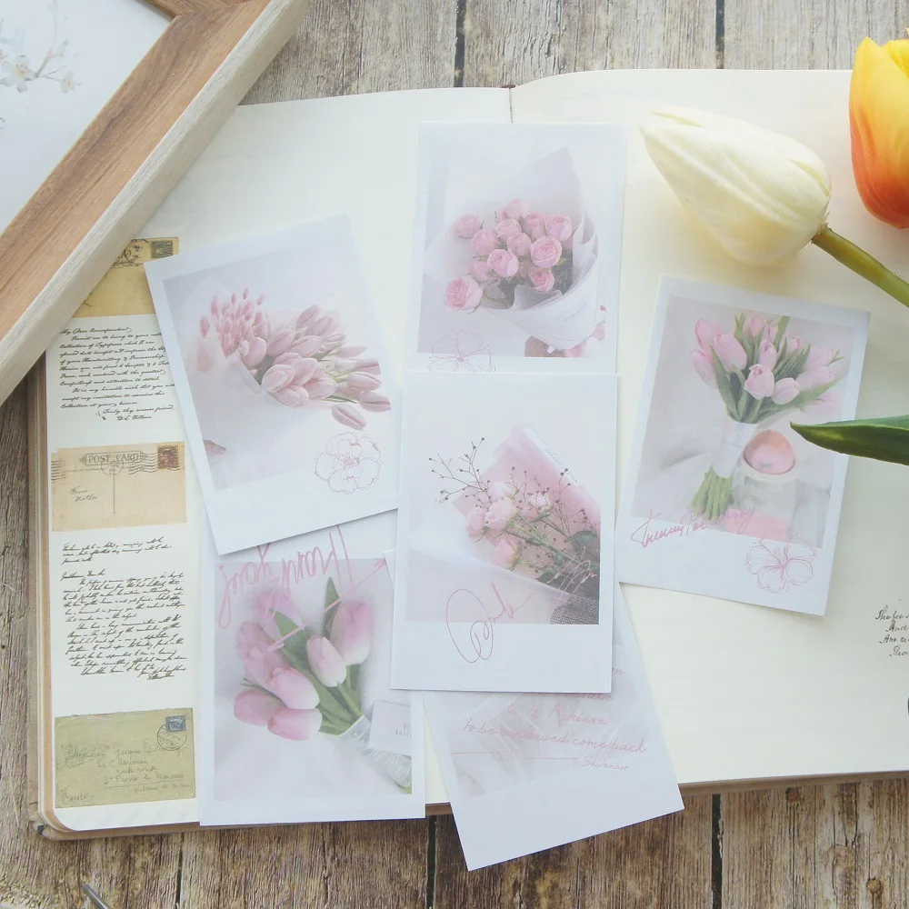 

30 штук DIY Розовый тюльпан дизайн бумаги как творческий Ремесло Бумажный фон для скрапбукинга DIY использовать