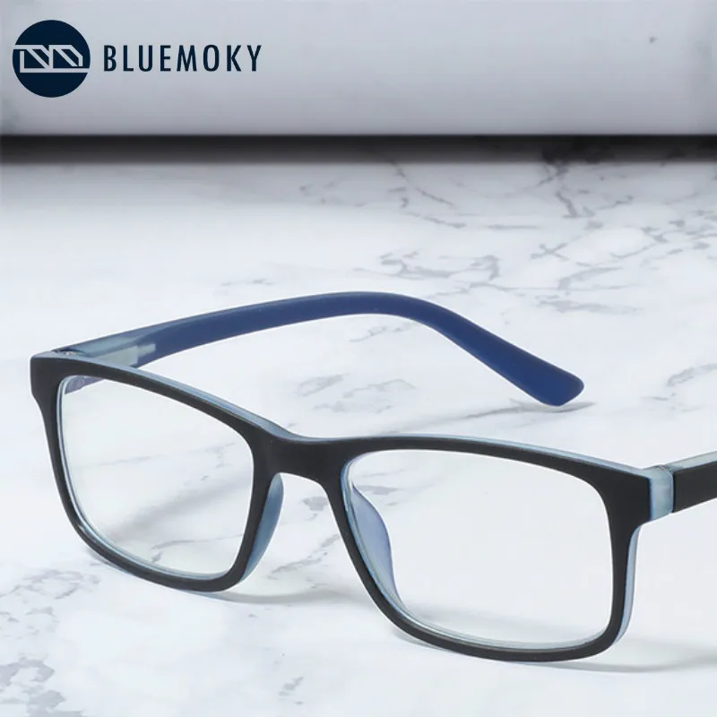 

BLUEMOKY Anti Blue Light Kids Glasses Square Children Boy Girls Computer Transparent Blocking Reflective Eyeglasses