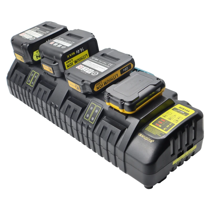 Зарядное устройство DCB104 для Dewalt XR с 4 портами 3 А 10 8 В 14 18 в 20 | Игрушки и хобби