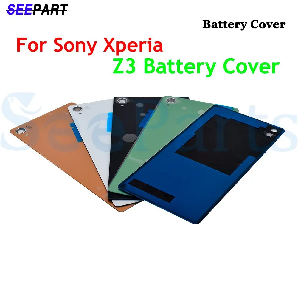 Мобильный телефон Корпус для SONY Xperia Z3 Крышка батарейного отсека D6603 D6653 задняя