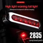 2021 горный велосипед светильник 5LED высокое яркое Предупреждение светильник USB Перезаряжаемые Аксессуары для велосипеда ночной езды оборудование велосипедный фонарь