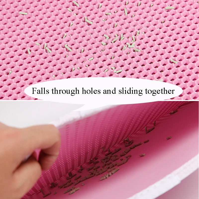 

Pet Cat Dog Litter Mat Waterproof EVA Double Layer Litter Cat Bed Pets Litter Box Mat Pet Product Bed For Cats House Clean mat