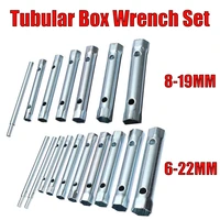 6pcs 8 19mm10pcs 6 22mm metric tubular box wrench set tube bar spark plug