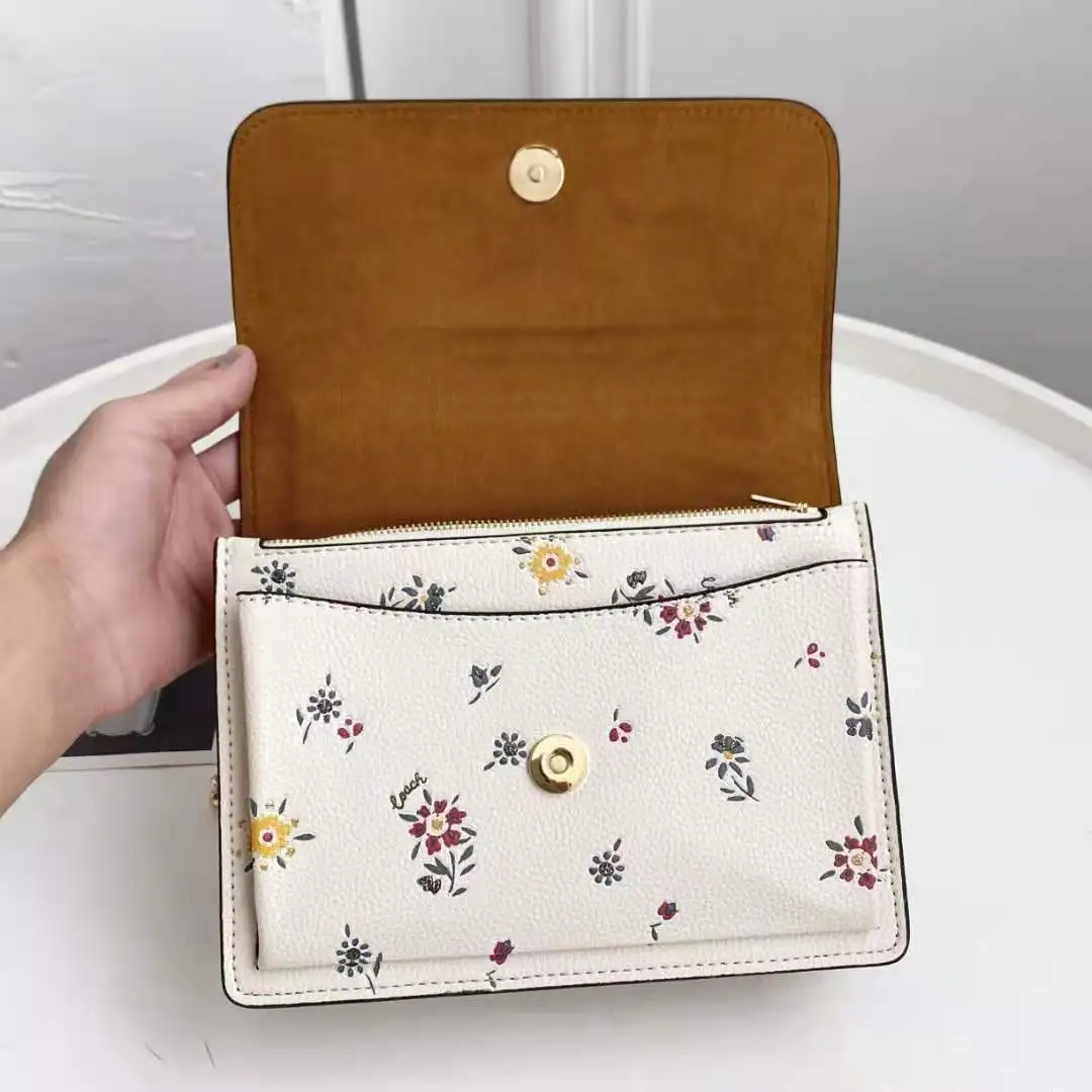 

Luxury designer 2021 new luxury fashion new leather three-dimensional embroidery flower lady handbag diagonal bag shoulder bag