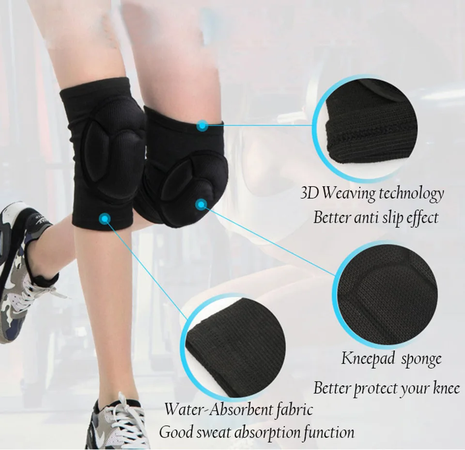 2 шт губка Спортивная наколенник футбол волейбол Экстремальный поддержка