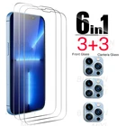 Чехол i13 6 в 1 защитный чехол для камеры iphone13 i phone13 phone aifon aphone 13pro 13 pro max Мини-закаленное стекло coque fundas