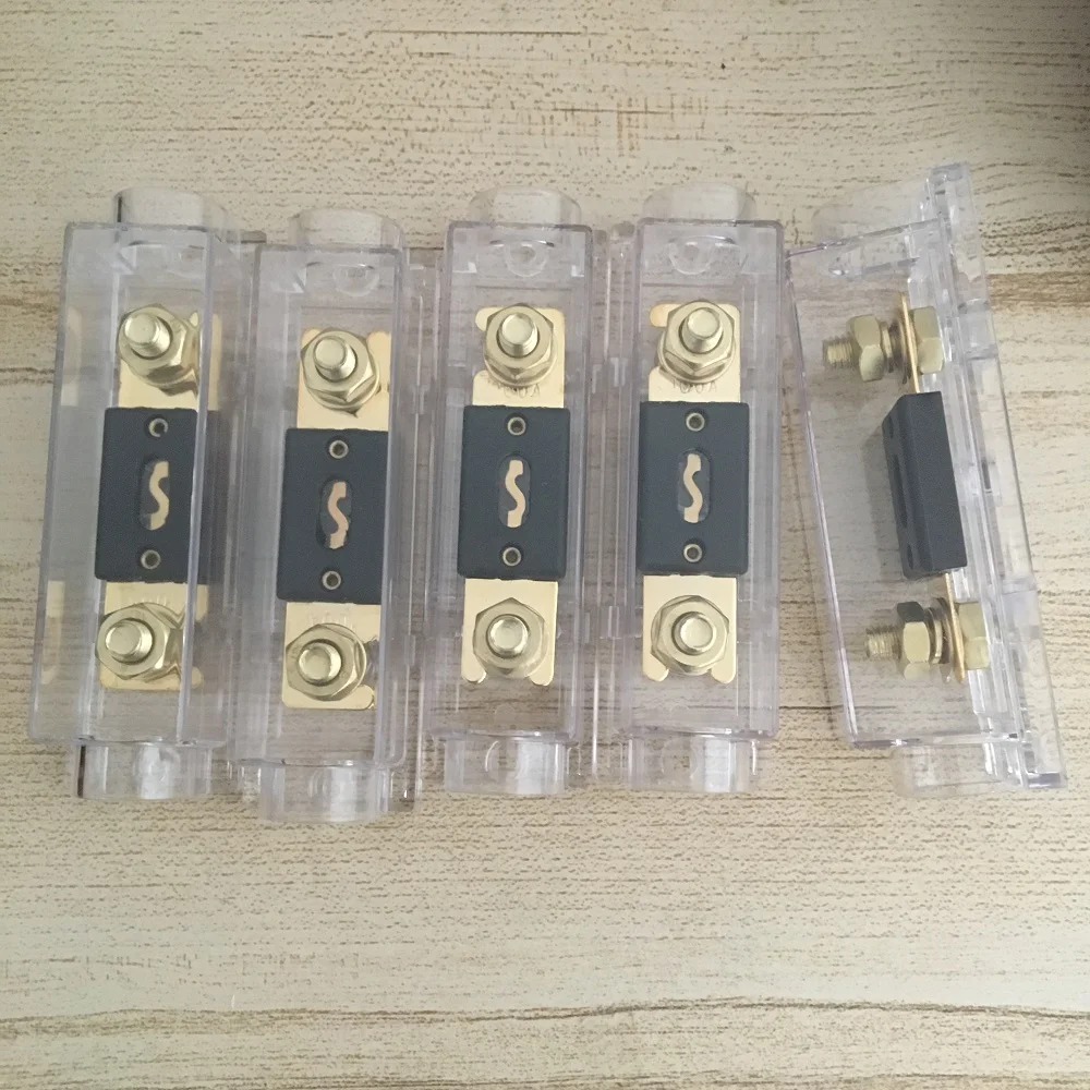 5pcs/lot Good Quality 12V 48V Inline 0GA 4GA IN OUT Car Audio Amplifier Stereo Bolt-on Fuse ANL Blade Holder With | Обустройство дома