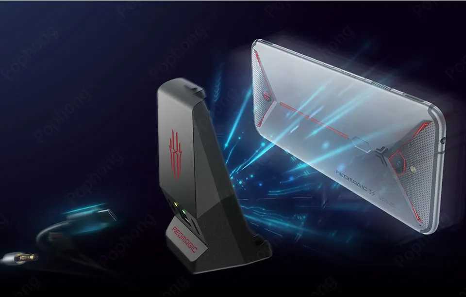 Глобальная версия,, zte Nubia Red Magic 3 S, игровой мобильный телефон 6,65 ''Snapdragon 855 Plus, сканер отпечатков пальцев, 5000 мА/ч, 27 Вт, FastCharge