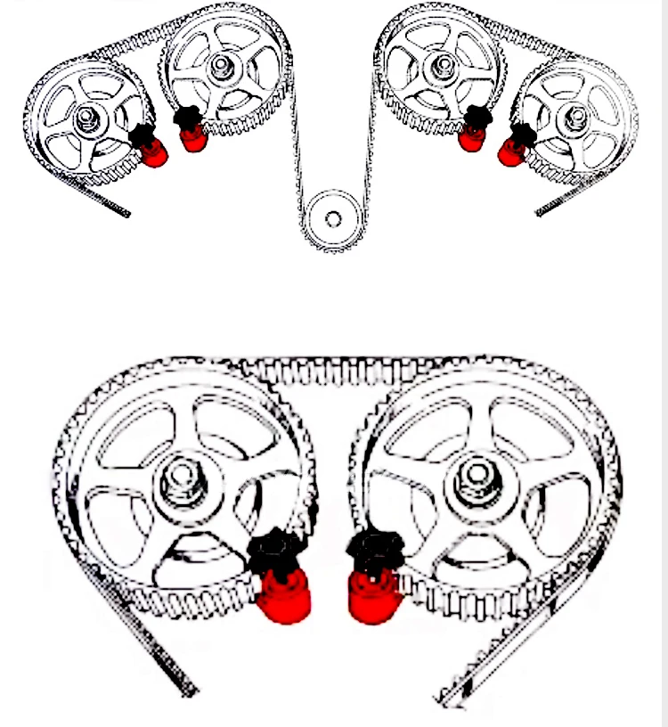 Автомобильный Универсальный двойной Кулачковый Зажим распредвала Звездочка