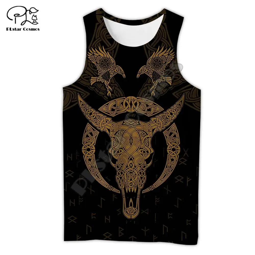 

PLstar Cosmos Viking Warriors Movie Vikings Tattoo Symbol New Fashion 3DPrint Unisex Hot Summer Vest/Tank Top Mens Womens s-2