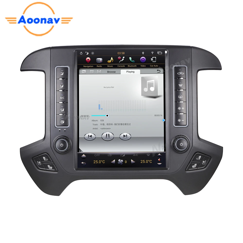 

A9 12.1 GPS NAVI Car Multimedia For GMC Sierra 2014-2018 Tesla Vertical Screen Car Radio Tesla Vertical Screen 2 Din Car Radio