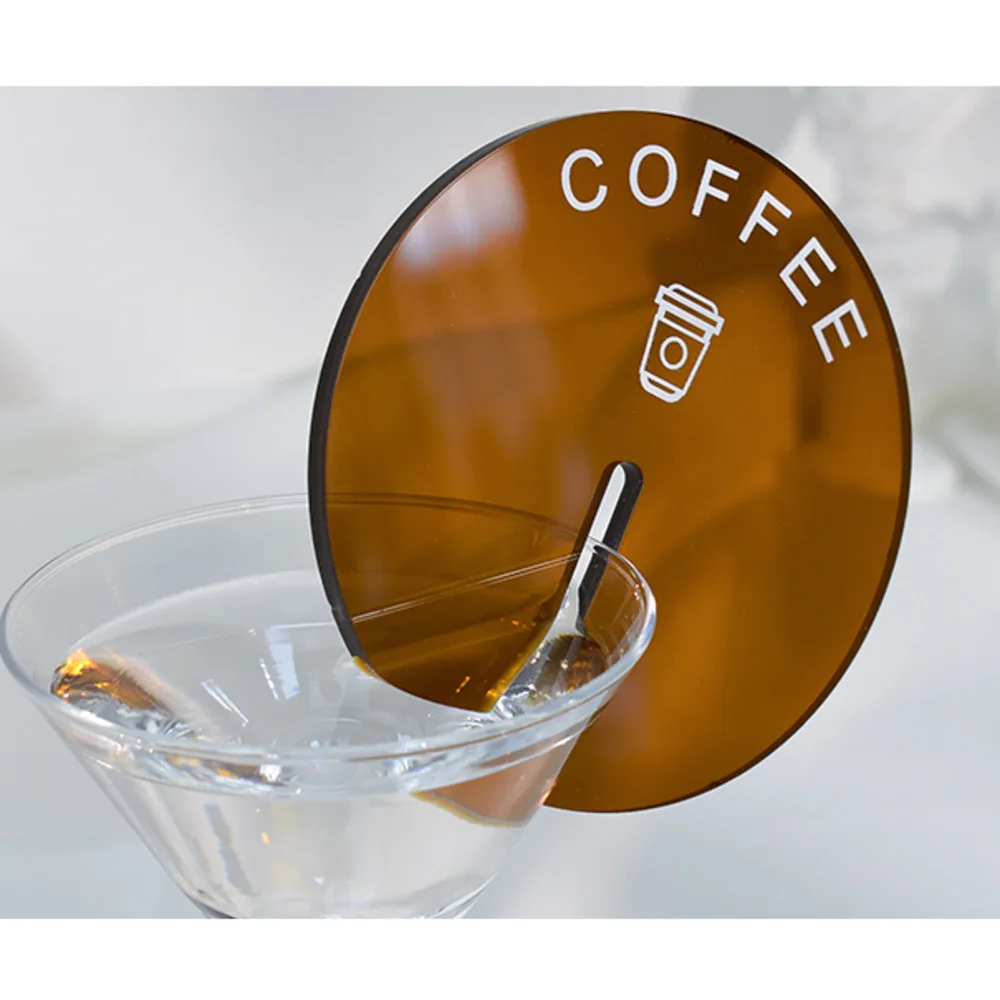 

Cup Mat Placemat Acrylic Coaster Simple Stable Heat-resisting Mug Pad Coaster Photography Prop Gadget Customized Printing