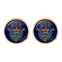 vintage russian 76 airborne division vdv logo 12mm glass dome stud earrings glass cabochon jewelry for women mens gift