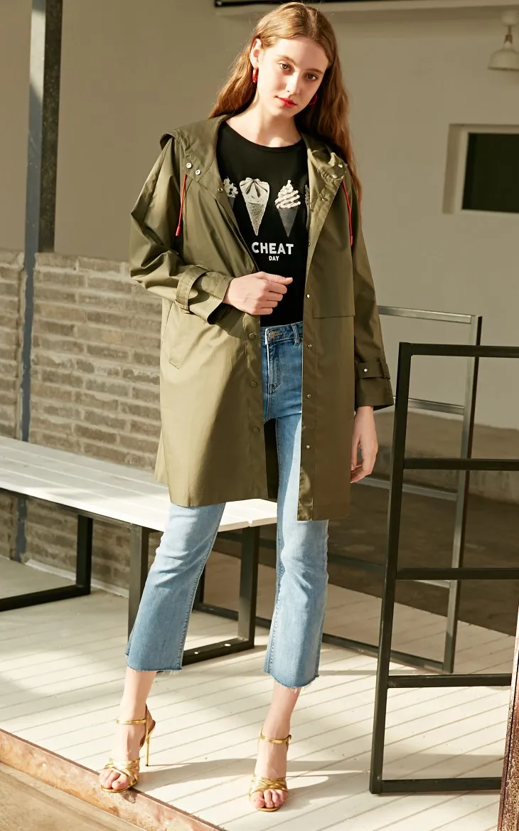 Vero Moda женский ветрозащитный дизайн хлопок Тренч | 319121535