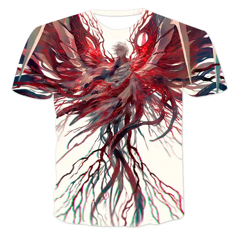 

Men'S Short-Sleeved Loose T-Shirts,Cool Cartoon Images,3D Printing Round Neck Pullovers And Men'S Casual Streetwear Fashion T-