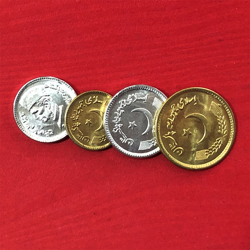 Набор монет из 4 предметов оригинальный подлинный Пакистан коллекционный