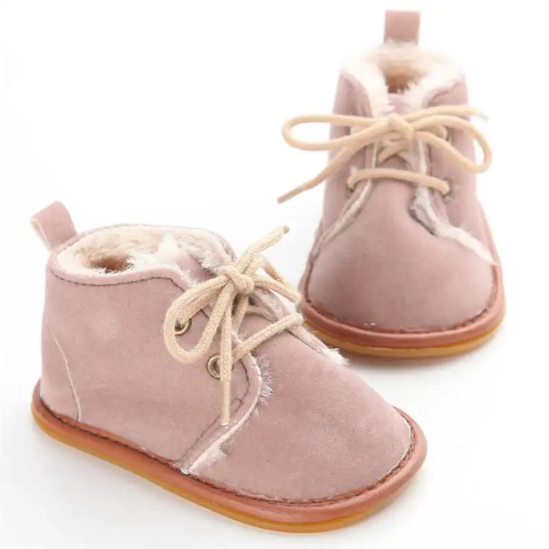 New Snow Baby Booties Shoes Boy Girl Crib Winter Warm Cotton Anti-slip Sole Newborn Toddler First Walkers |