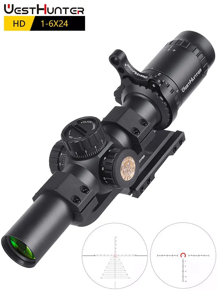 WESTHUNTER HD 1-6X24 ИК компактный охотничий...