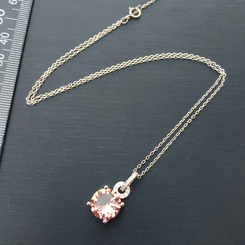 CSJ классический дизайн круглый кулон с зултанитом Стерлинговое Серебро 925 пробы