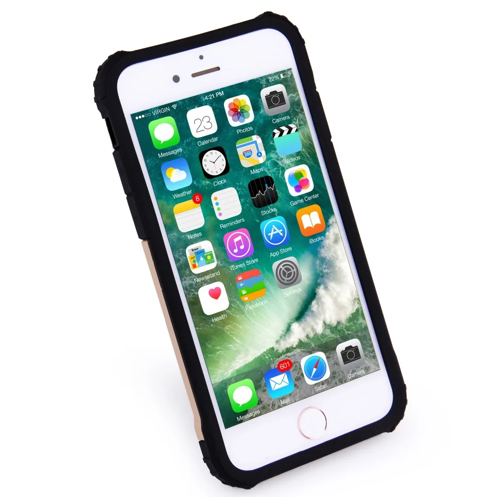 Гибридный чехол для IPhone X XR XS MAX 8 7 6 Plus 5 samsung Galaxy S8 S9 Note 9 S7 Edge s жесткая задняя крышка