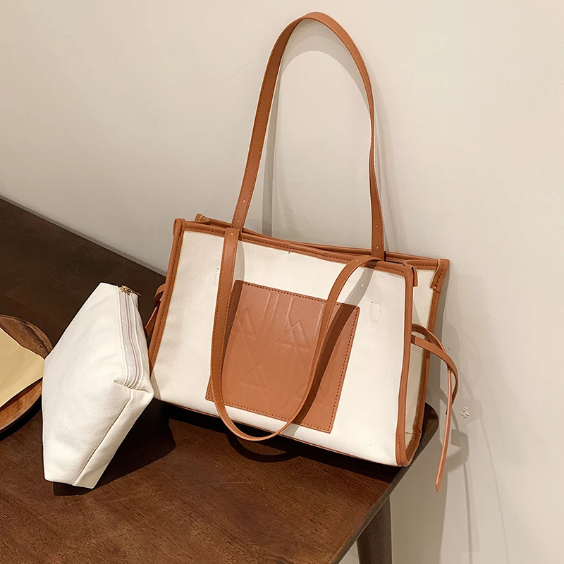 

VeryMe Large Capacity PU Leather Shoulder Shopper Bag for Women 2021 Fashion Solid Color Tote Luxury Handbags Lady Bags Designer