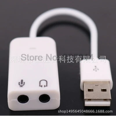 Dhl ИЛИ ems 200 шт. Внешняя USB Аудио Звуковая карта адаптер 7 1 виртуальный канал с