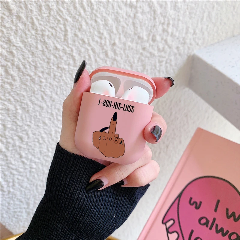 Чехол для телефона Kash Afro Black Girl чехол наушников Airpods 2 1 Мягкий матовый ТПУ розовый |