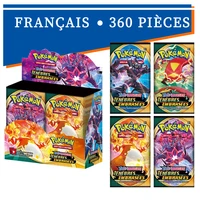 360pcs french version pokemon cards box tcg sun moon evolutions booster shinny card pokemon game toy kids birthday gift