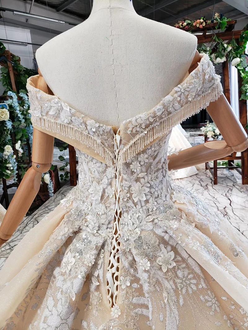 HTL762 бальное платье, свадебное платье с лифом с сердечками и короткими рукавами, кружевное свадебное платье на спине, роскошное платье для свадьбы