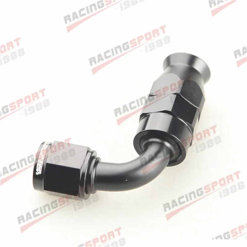 

AN6 6AN AN -6 90 Degree REUSABLE SWIVEL T-EFLON HOSE END FITTING FULL FLOW