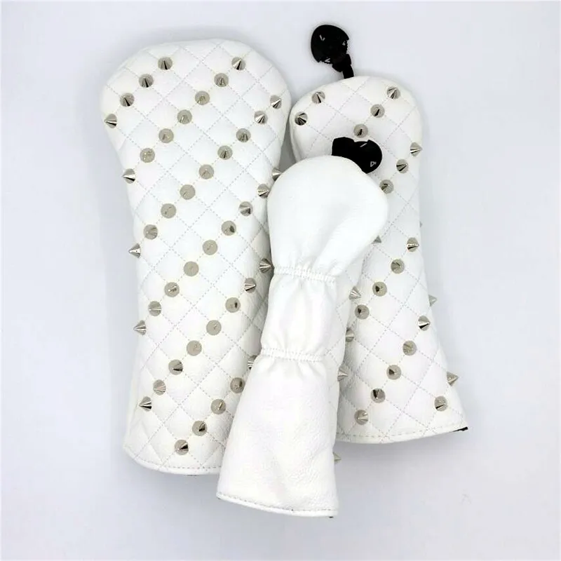 [Серебряные заклепки] Премиум Чехлы Для Гольфа Драйвер для игры в гольф Fairway