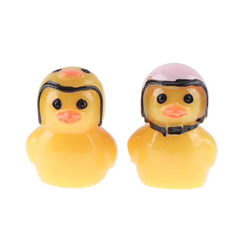 

Украшение для шлема, Пара уток, украшение для пейзажа, полимерные поделки для детей, игрушка, подарки