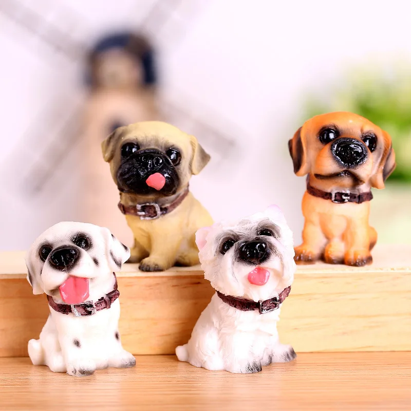 Миниатюрная модель собаки из смолы 1 шт. модные новые поделки милые Мультяшные