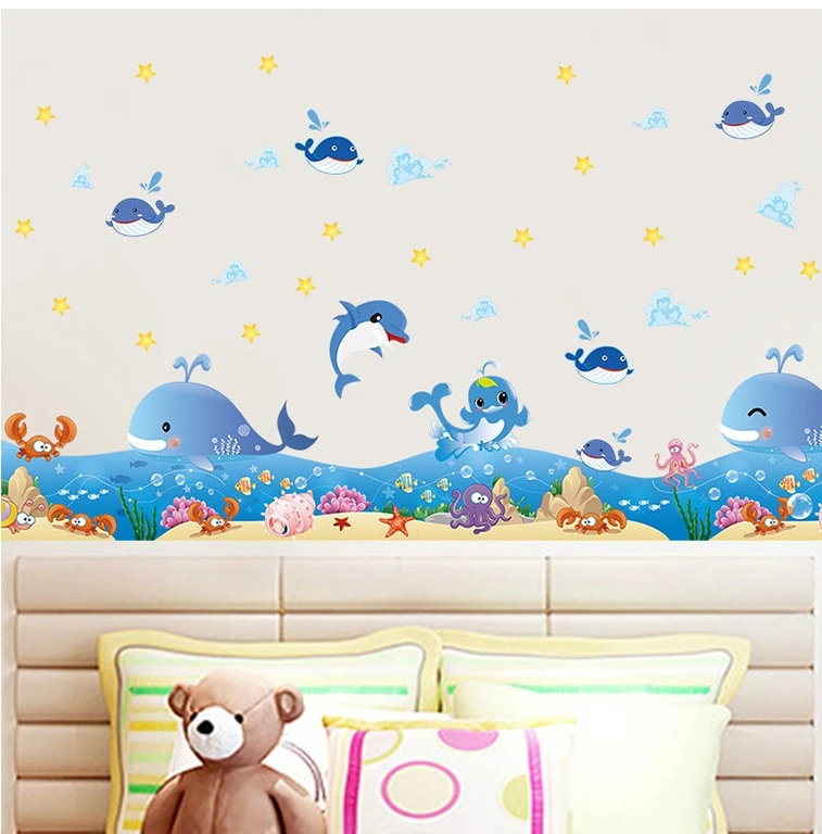 

Wallpaper cenefas adhesivas wall border papel de parede muebles de cocina cartoon Home Decor kitchen Living Baby Room WallPapers
