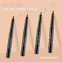 lamuseland mini cute autorotation waterproof eyebrow pencil for eye brow smooth makeup for eyes cosmetic 4 colors dropshipla42