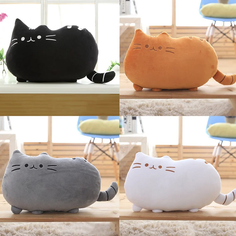 

Lovely Cat Pillow Cartoon Animal Soft Stuffed Toys Bedding Sofa Plush Pillows Cute Cat Cushion Pillow Toy Birthday Gift Children