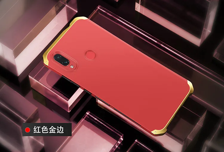 Текстурированная анти-осенняя Металлическая Рамка PC задняя для Redmi Note 7 5 Note7 Global алюминиевый сплав бампер чехол Note 6 Pro крышка с подарком