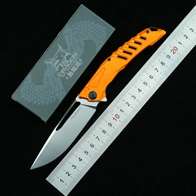 Складной нож Nimoknives Flipper Мультитул из алюминиевого сплава с лезвием D2 для улицы