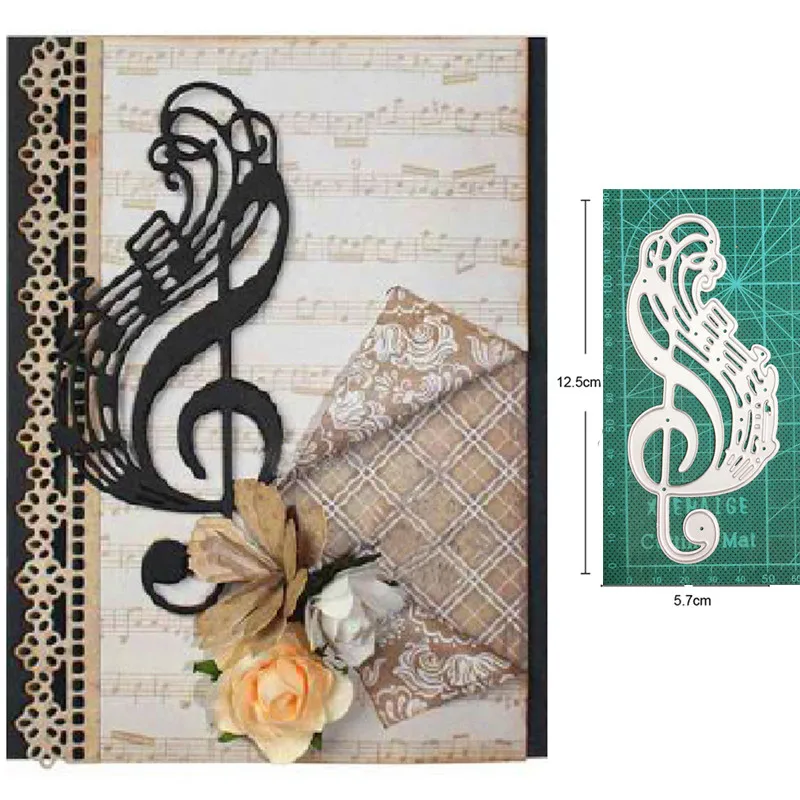 

Christmas metal cutting dies cut die mold Music Notes Scrapbook paper craft knife mould blade punch stencils dies Cutting dies