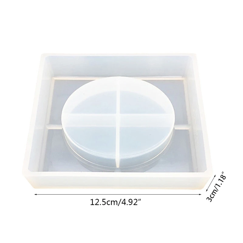 

2PCS Resin Mold Ashtray Silicone Resin Casting Mold Craft Mold for ashtray Mold for DIY Ashtray Casting 97QF