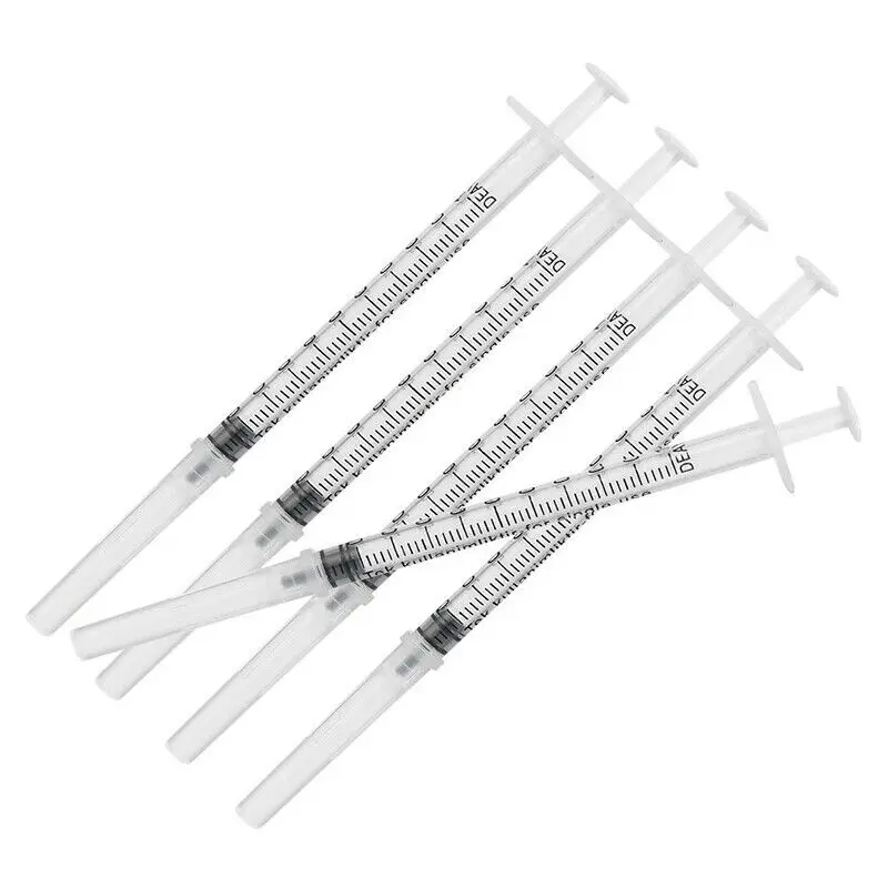 

20Pcs 1ml Plastique Injecteur Seringue Aiguille Conseils Eau Colle Huile Dencre