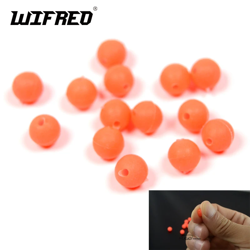 200 шт./лот 7 мм * Премиум оранжевый цвет круглые мягкие светящиеся бусины Рыбалка