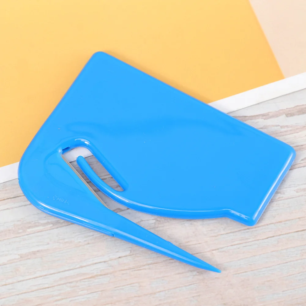 

10 Pcs and Stainless Steel Letter Opener Practical Paper Cutter for Office Home School Shop (Random Red, Blue and White)