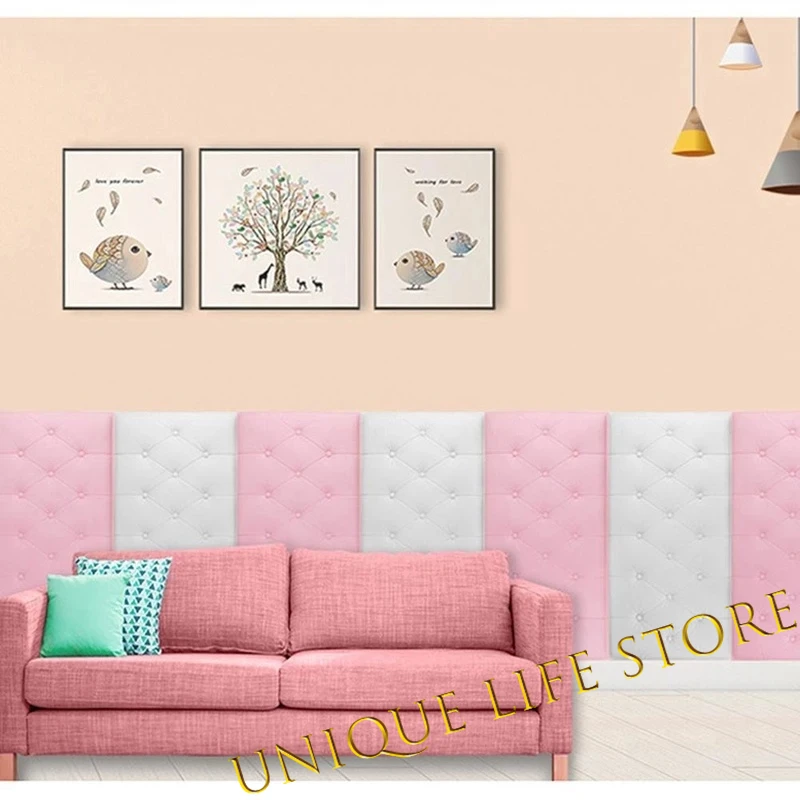 

Home Decoration 3d Self-Adhesive Wall Sticker Thicken Tatami Anti-Collision Mat Children'S Bedroom Bed Upholstery