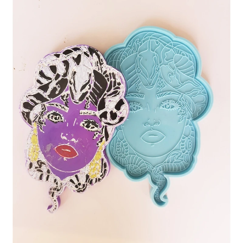

2022 New Female Resin Coaster Molds Epoxy Resin Molds for DIY Coaster Tray Cup Mat Mould