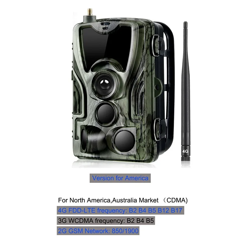 Фотоловушка HC-801LTE 4G охотничья камера 16 МП 32 Гб фотоловушка IP66 0 3 s Дикая с литиевой