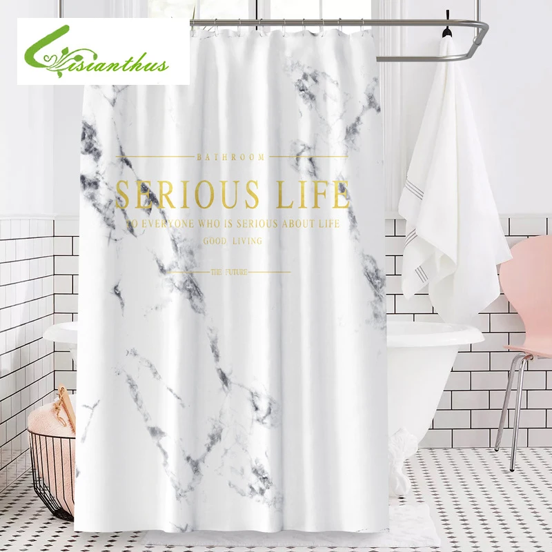 3D модные мраморные занавески для душа ванной водонепроницаемые украшения дома и
