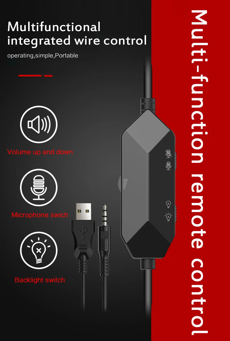 Игровые наушники M18 3 5 мм + USB стереонаушники гарнитура с микрофоном для ПК