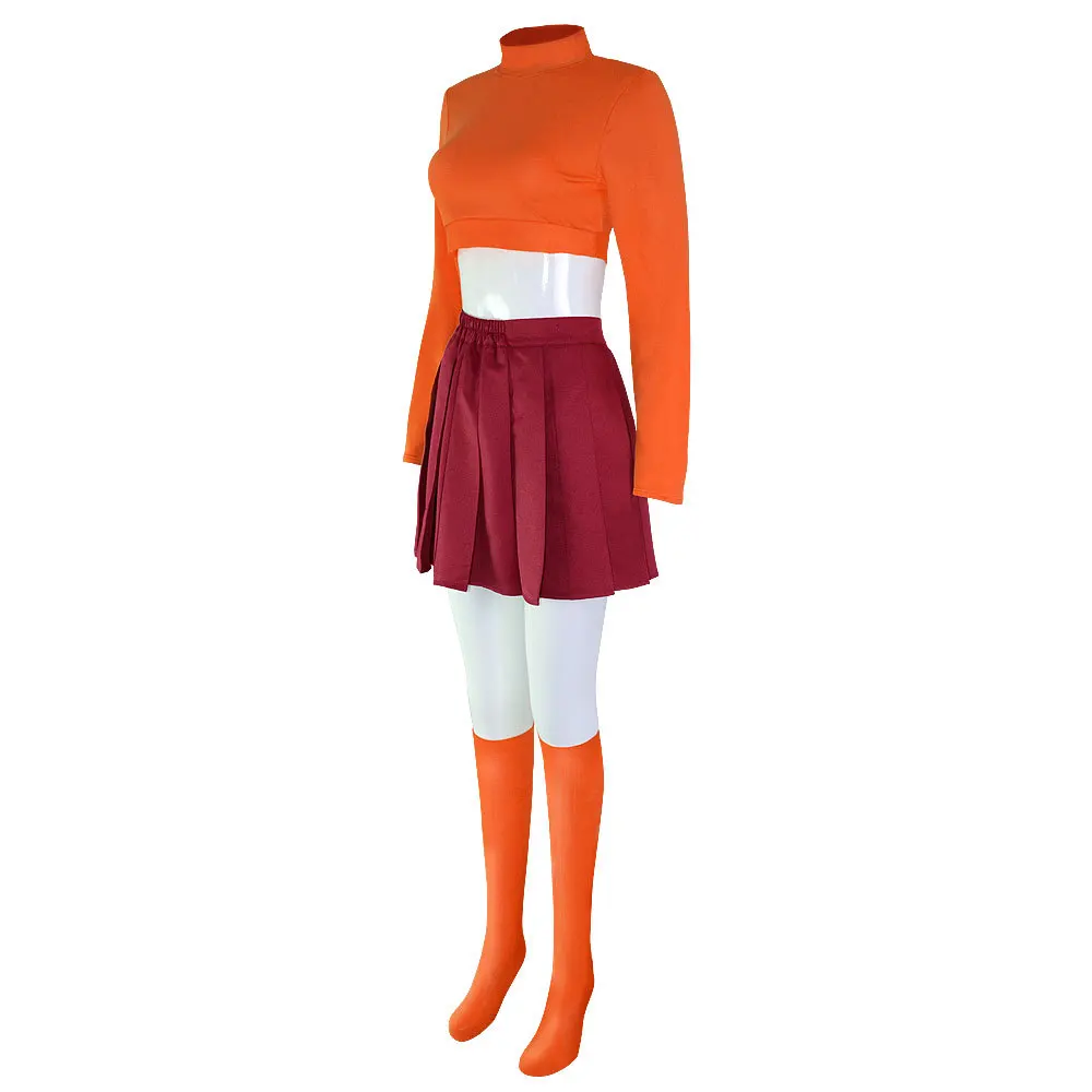 Новый костюм для косплея Scooby-Doo Velma модель персонажа из фильма женщин и девушек |